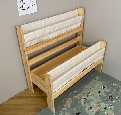 Estante de libros de madera Montessori Función de almacenamiento oculto y ahorro de espacio para niños pequeños