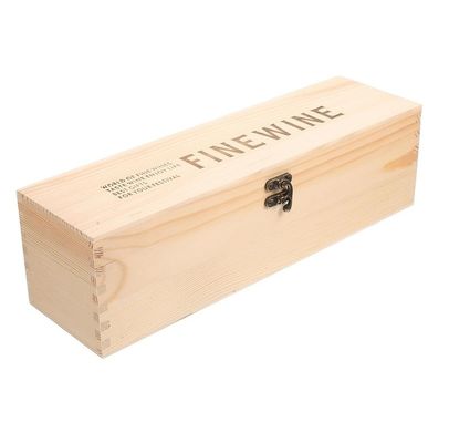 Caja de regalo de vino de madera única de madera sólida para otras artesanías de regalo