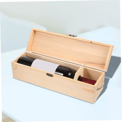 Caja de regalo de vino de madera única de madera sólida para otras artesanías de regalo