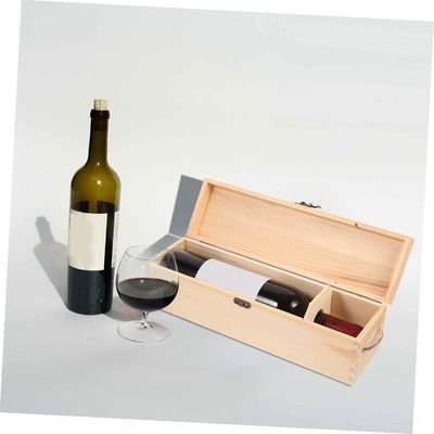 Caja de regalo de vino de madera única de madera sólida para otras artesanías de regalo