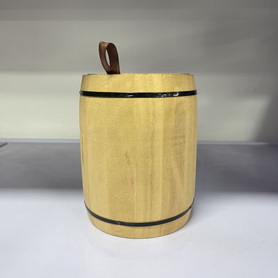 Logotipo personalizado aceptable 12.5x16cm Paulownia Barril de madera para sus clientes