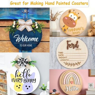 Modas personalizadas de madera intercambiables de bienvenida Signo Decoración del hogar Artesanías antiguas