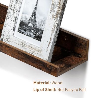 Conjunto de cocina de ahorro de espacio de 5 pequeñas paredes de imagen para el hogar Estantes flotantes de madera para pared