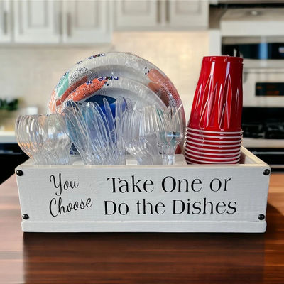 Hacer Hosting un Breeze Solo Cup Holder de madera para el mostrador de la cocina y la celebración de fiestas