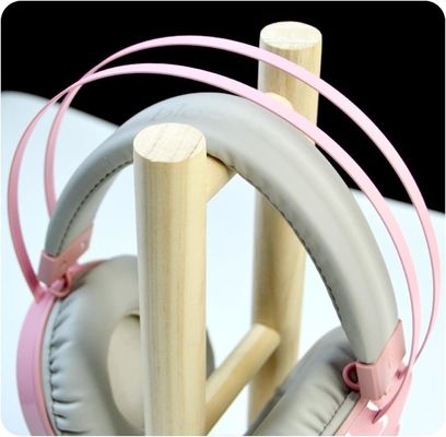 35x11x11cm Cajas de embalaje de vinos elegantes Portador de auriculares de escritorio de madera para juegos