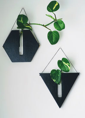 Estación de propagación Moderna mini caja de madera plantación de pared para el porche y la decoración de la pared macetas