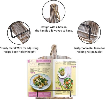 Estante de lectura de madera Estante de calendario de escritorio con marco de madera maciza y muestra gratuita