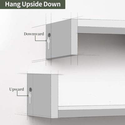 Cajera para mascotas Estante de libros organizador de pared Conjunto de 3 estanterías flotantes de madera para almacenamiento