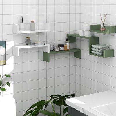 Cajera para mascotas Estante de libros organizador de pared Conjunto de 3 estanterías flotantes de madera para almacenamiento