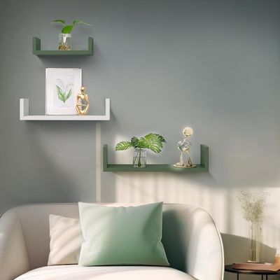 Cajera para mascotas Estante de libros organizador de pared Conjunto de 3 estanterías flotantes de madera para almacenamiento