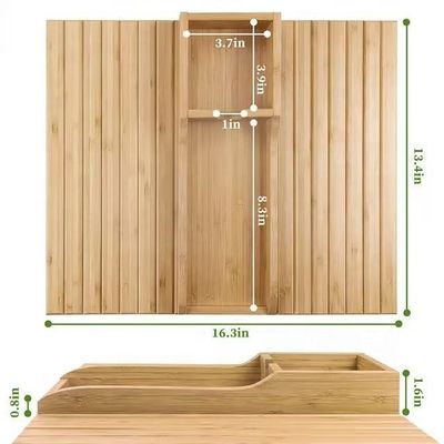 Salón de estar Sofá rectángulo bandeja de bambú plegable Sofá de bambú de montaña con bloques de corte