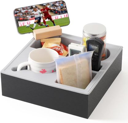 Sofá de madera de silicona Caddy organizador para el sofá a prueba de agua