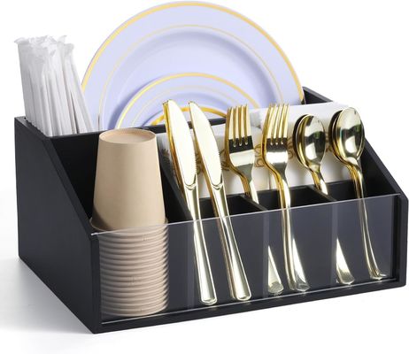 Organizador de utensilios flexibles para el mostrador de la cocina y el dispensador de placas de barniz