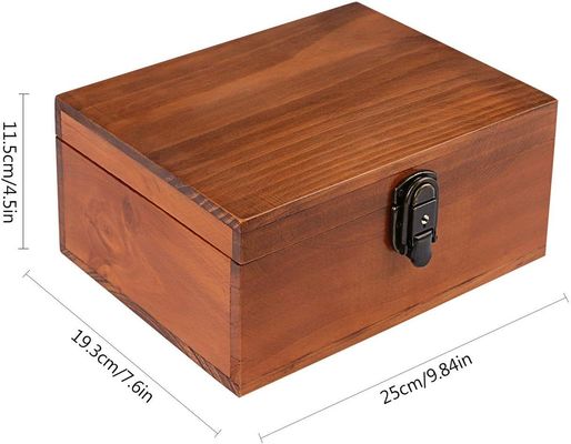 Tijeras de madera personalizadas para decoración hecha a mano caja de madera grande 9.3X7.6X4.5 pulgadas pedido personalizado