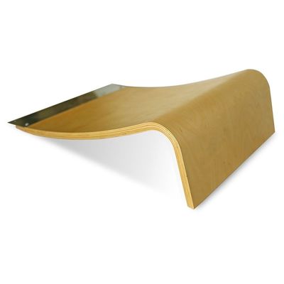 7.9" Rampa de lanzamiento de madera quemada para patinetas bicicletas rodillos y coches de RC caja de madera plana