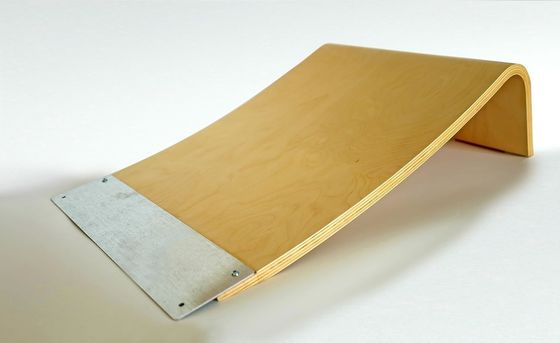 7.9" Rampa de lanzamiento de madera quemada para patinetas bicicletas rodillos y coches de RC caja de madera plana