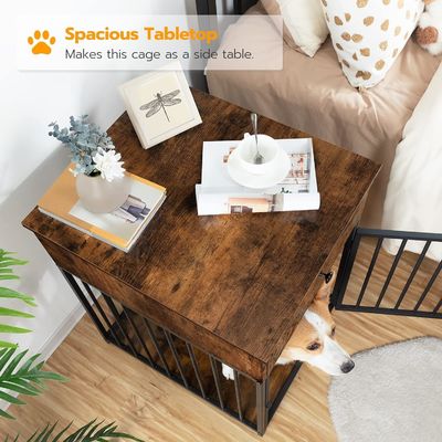 Caja para mascotas de interior Fin de mesa Cenila para perros decorativa con cajón y forma personalizada en blanco