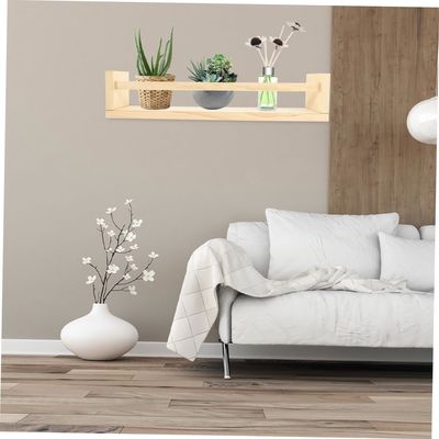 Estante colgante decorativo de madera Conjunto de 2 para el libro de macetas de flores y regalo organizador de guardería
