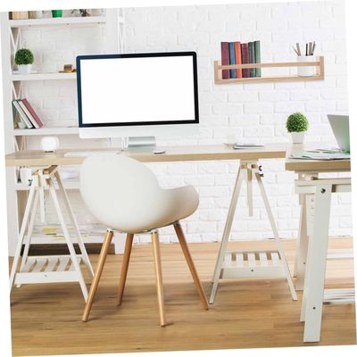 Logotipo personalizado Estante colgante de madera para libros y macetas de flores Diseño de ahorro de espacio