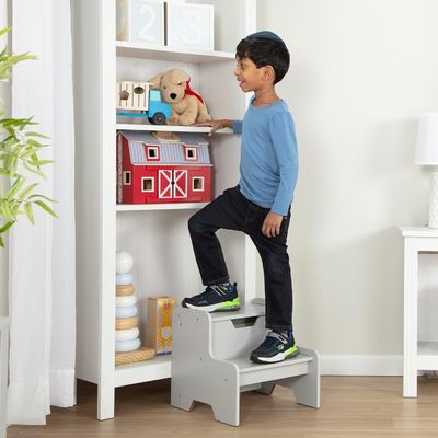Gran cantidad de taburetes de escalones de madera ahorrando espacio Esencial elección superior para muebles para niños