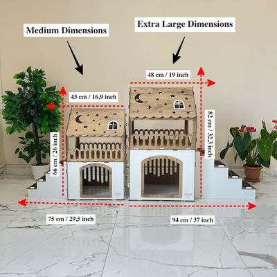 Muebles para gatos modernos Casa de conejo de madera de forma personalizada para gatos y animales pequeños