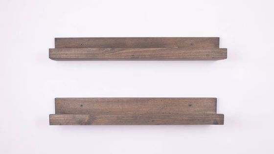 Logotipo personalizado Acceptable Repisal flotante de pared de madera para decoración de la casa exquisita