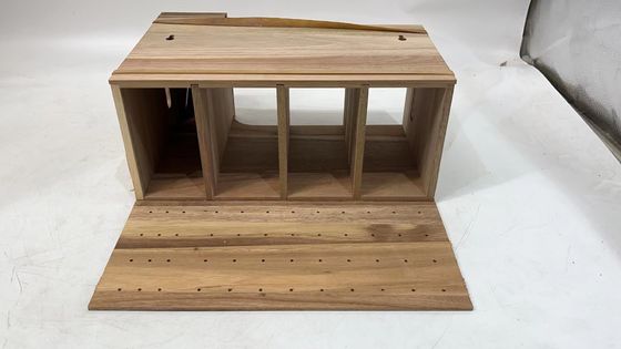 Caja de almacenamiento de madera de acacia con gran capacidad y diseño exquisito