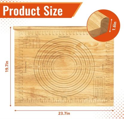 Tabla de pastel de madera 24x20 Tabla de tejer con medidas Tamaño común o personalizado