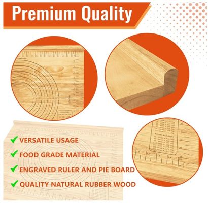 Tabla de pastel de madera 24x20 Tabla de tejer con medidas Tamaño común o personalizado