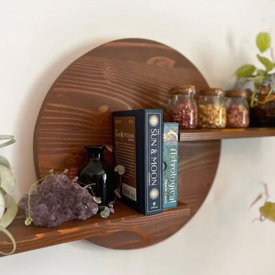 Estante de pantalla de cristal de planta para pantalla de sala de estar