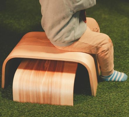 Taburete portátil de madera para niños Logotipo personalizado Dos escaleras escalonadas para la cocina