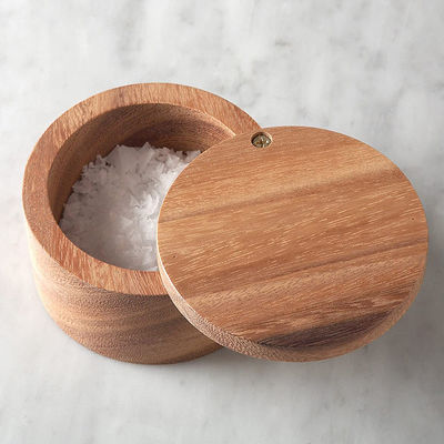 Tamaño personalizado tapa de madera contenedor de azúcar para té caja de almacenamiento de alimentos jar especias jar conjunto