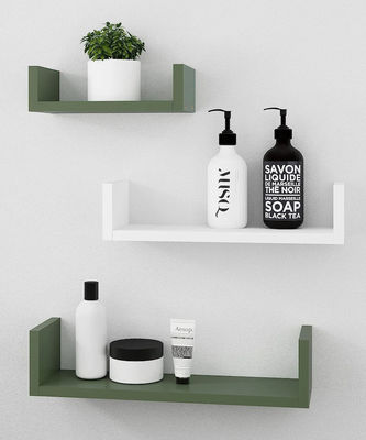 Estantes flotantes en forma de U para horno de microondas