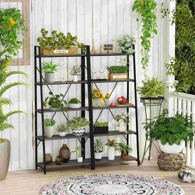 5 niveles de madera de pino escalera de color de metal librería moderna personalizada librerías de madera antiguas