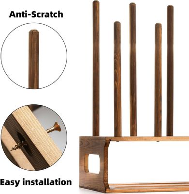 Color del organizador del portabotas de madera rústica Como su solicitud para el almacenaje de zapatos de entrada