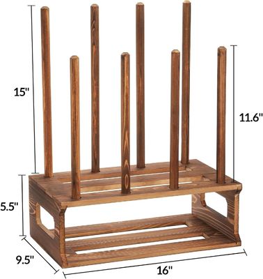 Color del organizador del portabotas de madera rústica Como su solicitud para el almacenaje de zapatos de entrada