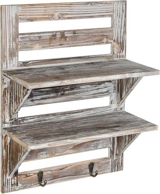 Muebles de sala de estar modernos Estantes montados en la pared de madera Logotipo personalizado en gran cantidad