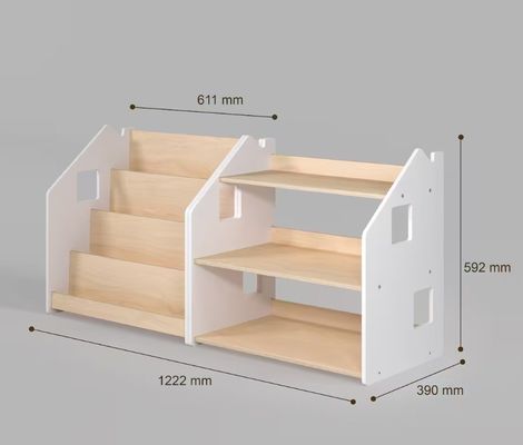 Muebles Montessori de diseño moderno ventaja de gran cantidad para estantería de niños
