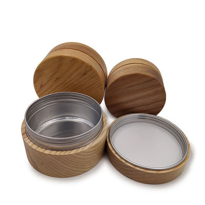 Jarrón de crema de madera saludable para cosméticos de protector solar natural y ecológico