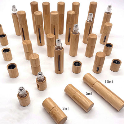 Embalaje Cosmético Perfume Aceite Esencial Spray Botella de Envasado de Bambú de Madera