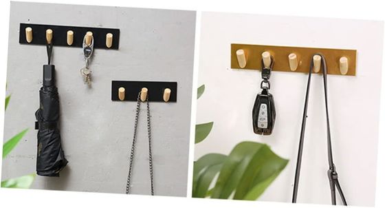 Tabla de hierro de llave de gancho rústica montada en la pared para edificio de oficinas 7.75 "L x 7.75" W x 48.5 "H