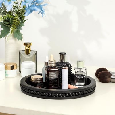 bandeja decorativa de madera para mesa de café y centro de la granja