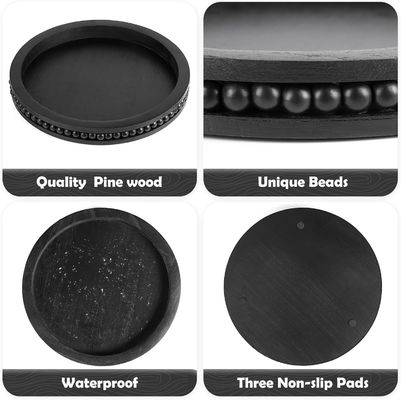 bandeja decorativa de madera para mesa de café y centro de la granja