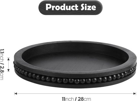 bandeja decorativa de madera para mesa de café y centro de la granja