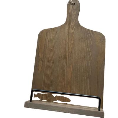 Cuaderno de cocina de madera para el mostrador de cocina ajustable de estilo rústico