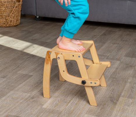 Estilo de diseño moderno 2 en 1 convertible silla de taburete paso perfecto para niños y niños pequeños