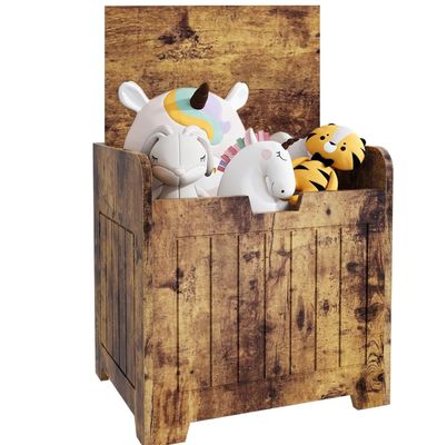 Caja de almacenamiento de entrada de madera para sala de estar Logotipo personalizado Caja de almacenamiento de juguetes aceptable