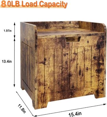 Caja de almacenamiento de entrada de madera para sala de estar Logotipo personalizado Caja de almacenamiento de juguetes aceptable