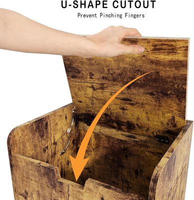 Caja de almacenamiento de entrada de madera para sala de estar Logotipo personalizado Caja de almacenamiento de juguetes aceptable