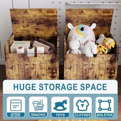 Caja de almacenamiento de entrada de madera para sala de estar Logotipo personalizado Caja de almacenamiento de juguetes aceptable